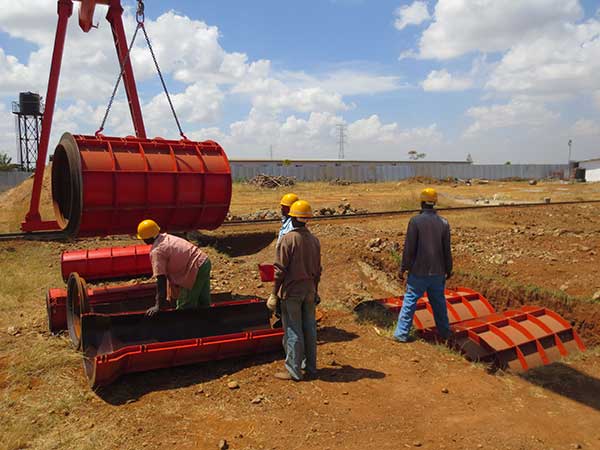 Ethiopia concrete pipe production line